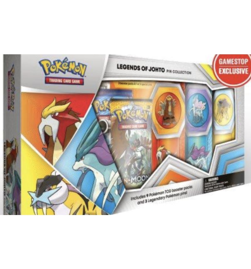 Pokmon TCG Legends of Johto Pin Collection - US Pokmon TCG Legends of Johto Pin Collection - US