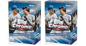 2020 Topps Chrome Baseball Blaster Box 2x Lot