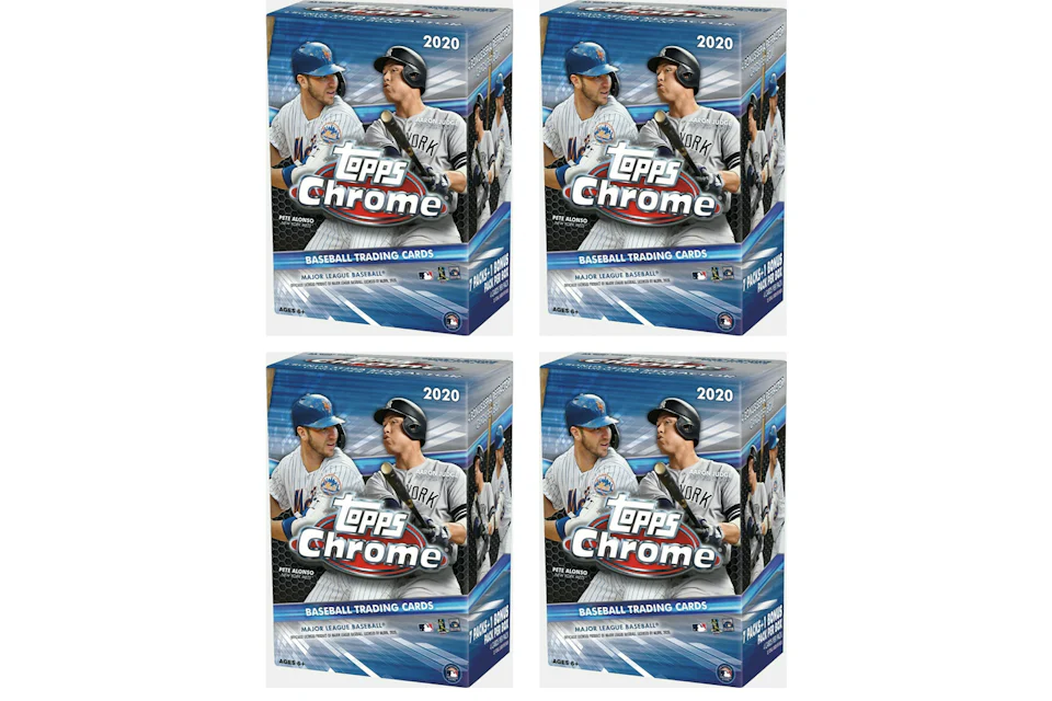 2020 Topps Chrome Baseball Blaster Box 4x Lot