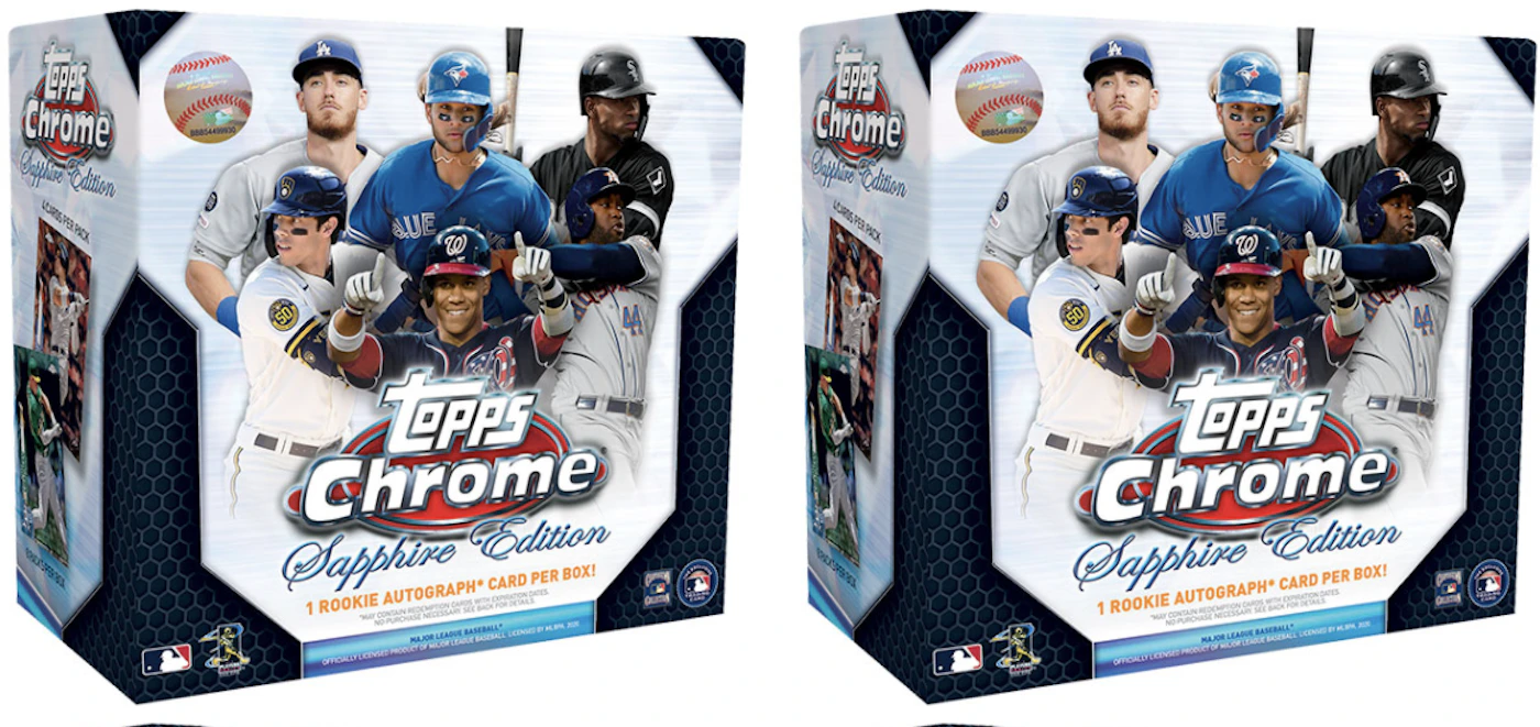 2020 Topps Chrome Sapphire Edition Baseball Box 2x Lot - 2020 - US