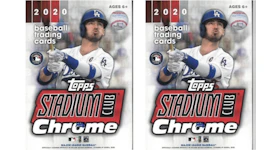 2020 Topps Chrome Stadium Club Baseball Blaster Box 2x Lot