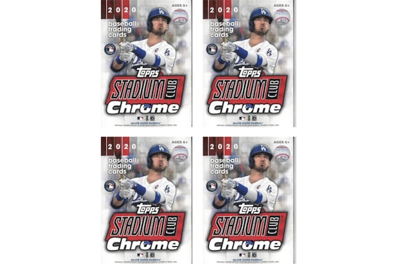 2020 Topps Chrome Stadium Club Baseball Blaster Box 4x Lot