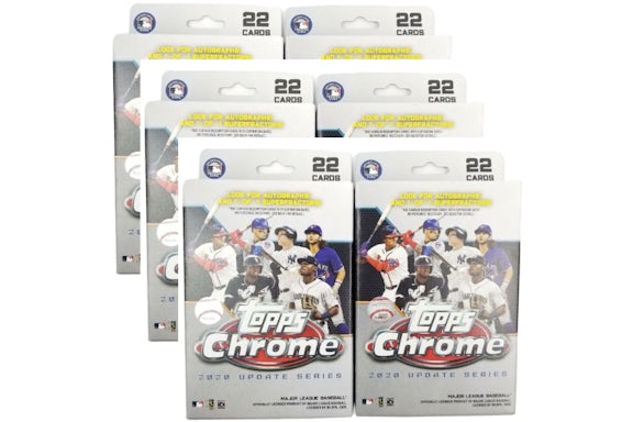 2020 Topps Chrome Update Baseball Kleiderbügel Box 6x Los