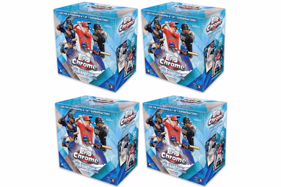 2020 Topps Chrome Update Sapphire Edition Baseball Box 4x Lot
