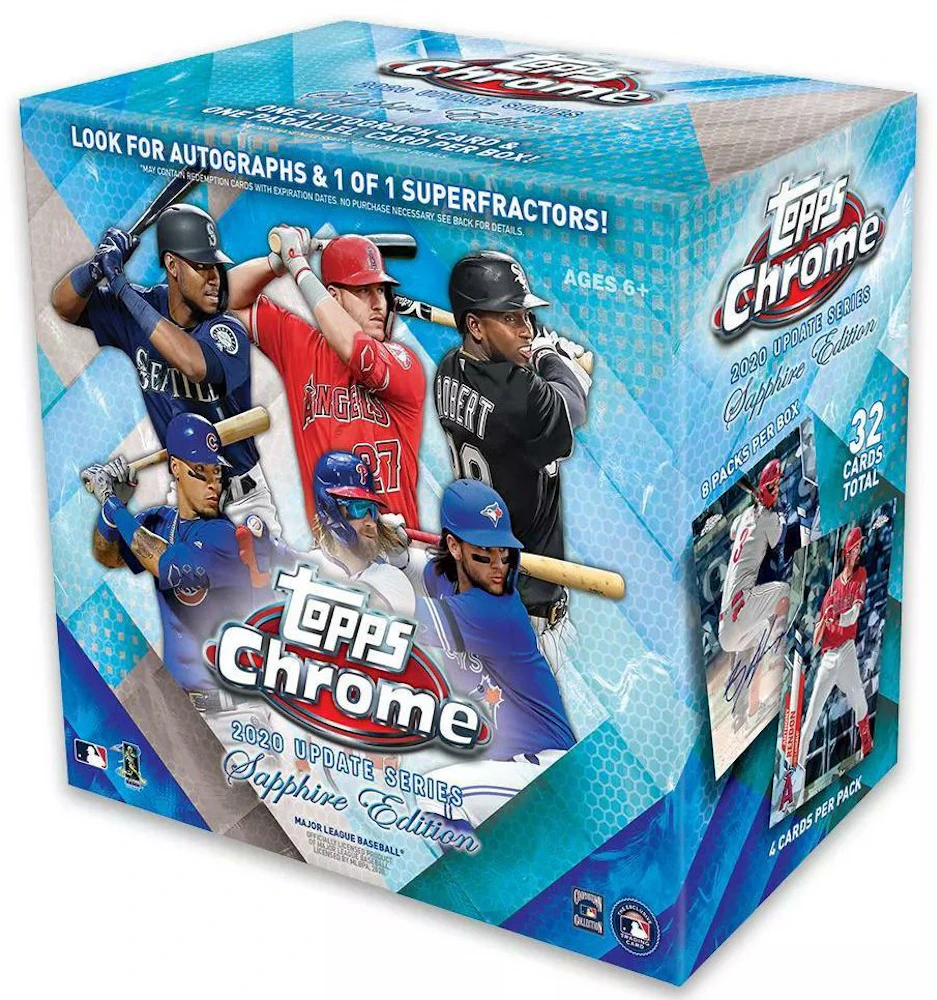2022 Topps Chrome Update Sapphire Baseball Checklist, Box Info