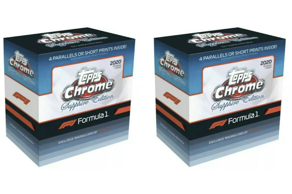2020 Topps Chrome Sapphire Formula 1 Racing Box 2x Lot