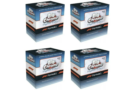 2020 Topps Chrome Sapphire Formula 1 Racing Box 4x Lot