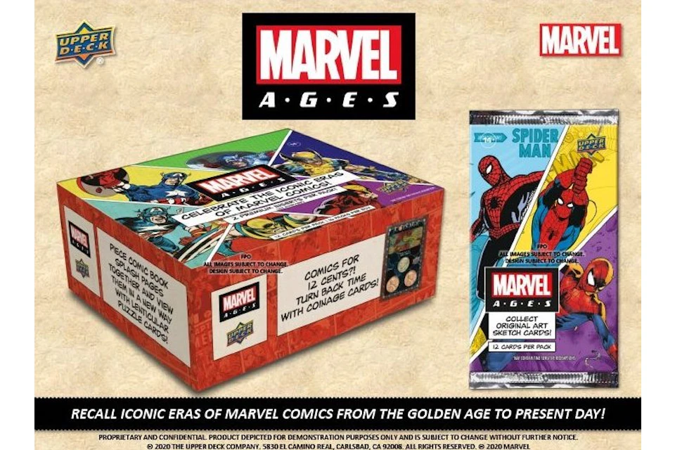 2020 Upper Deck Marvel Ages Hobby Box