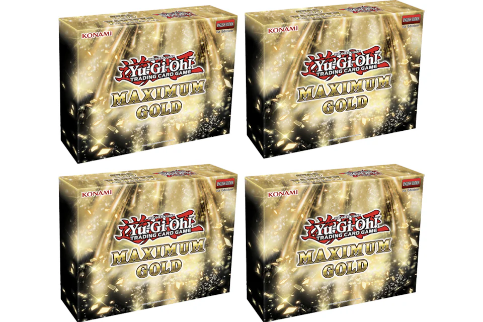 2020 Yu-Gi-Oh! TCG Maximum Gold Collector's Set 4x Lot