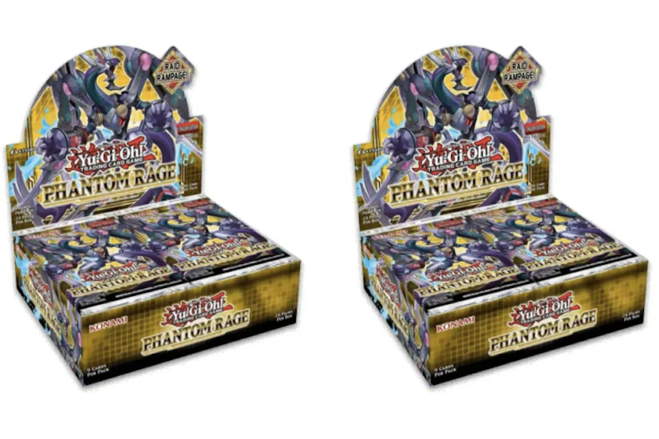 2020 Yu-Gi-Oh! TCG Phantom Rage 1st Edition Booster Box 2X Lot