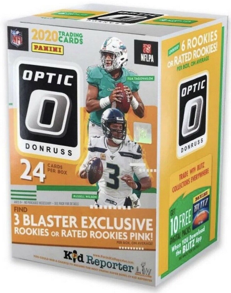 2022 Optic Football Blaster Box Lot of 2! 3 Purple Shock outlet Rated Rookies inside!