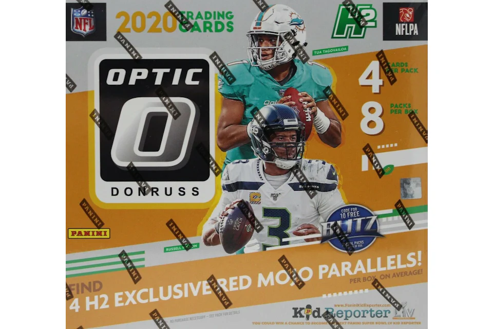 2020 Panini Donruss Optic Football H2 Hobby Hybrid Box