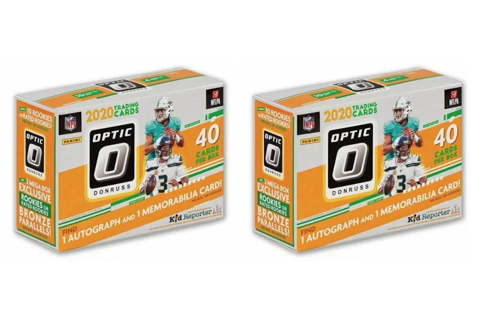 2020 Panini Donruss Optic Football Mega Box (Bronze Parallels) 2x Lot