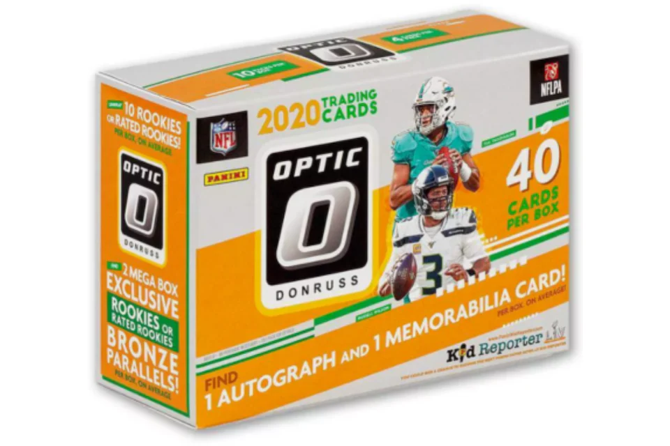 Coffret Panini Donruss Optic 2020 football américain Mega Box (versions parallèles effet Bronze)