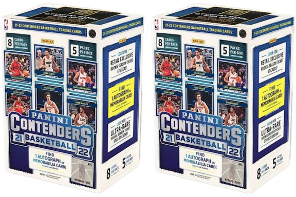 2021-22 Panini Contenders Basketball Blaster Box (40 Stück) 2x Los
