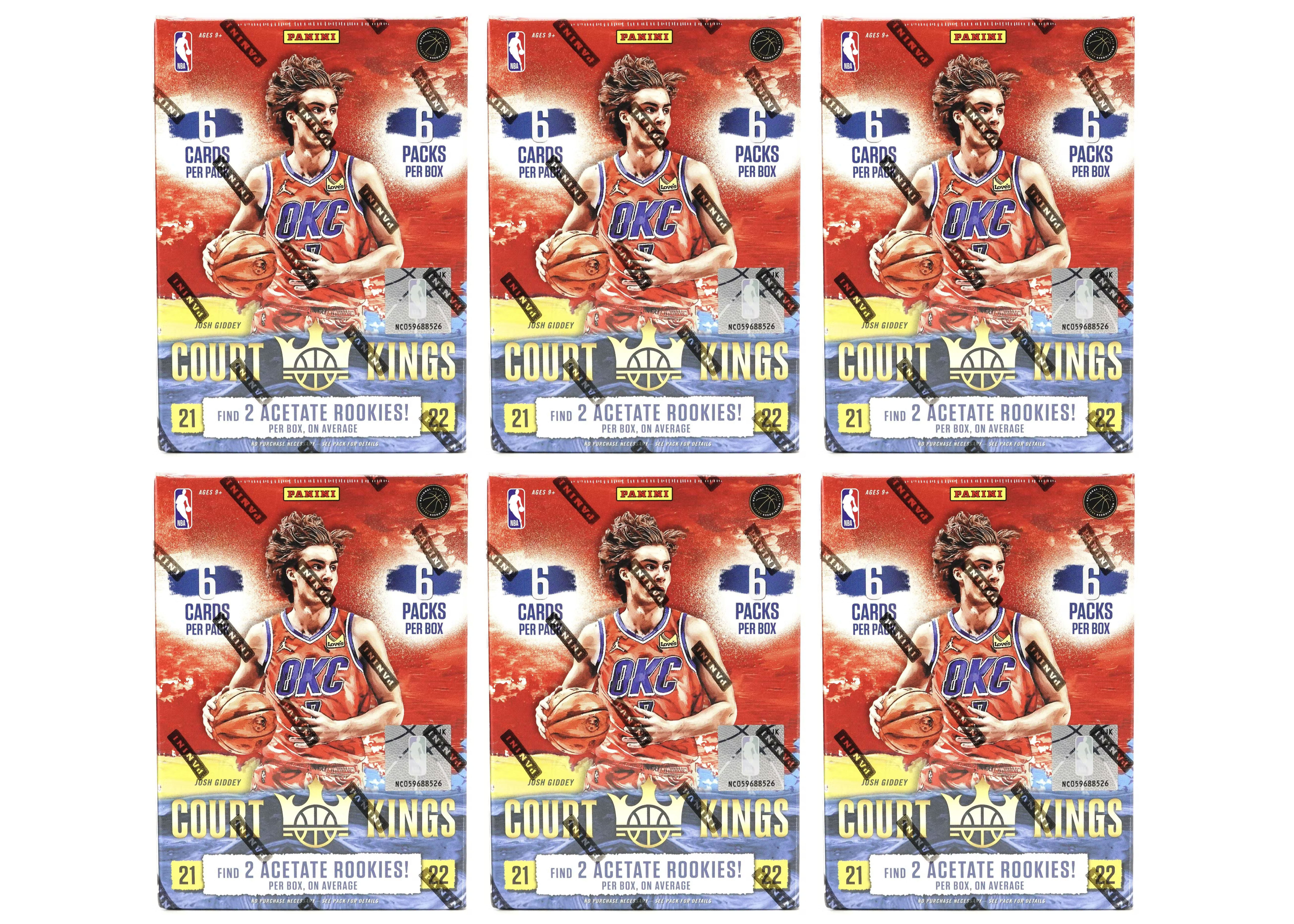 2021-22 Panini Court Kings Basketball International Blaster Box 6x