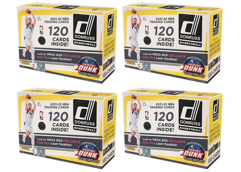 2021-22 Panini Donruss Basketball Mega Box (Holo Pink Laser Parallels) 4x  Lot