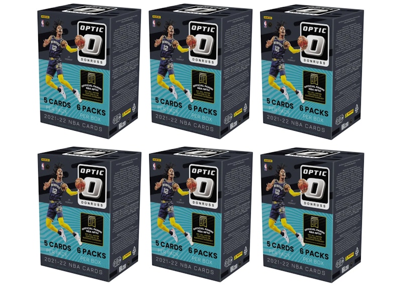 2021-22 Panini Donruss Optic Basketball Blaster Box 6x Lot - 2021