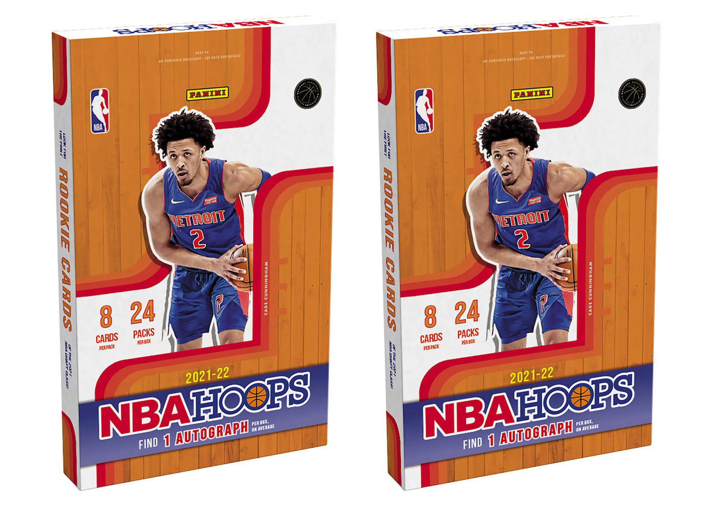 2021-22 Panini NBA Hoops Basketball Hobby Box 2x Lot