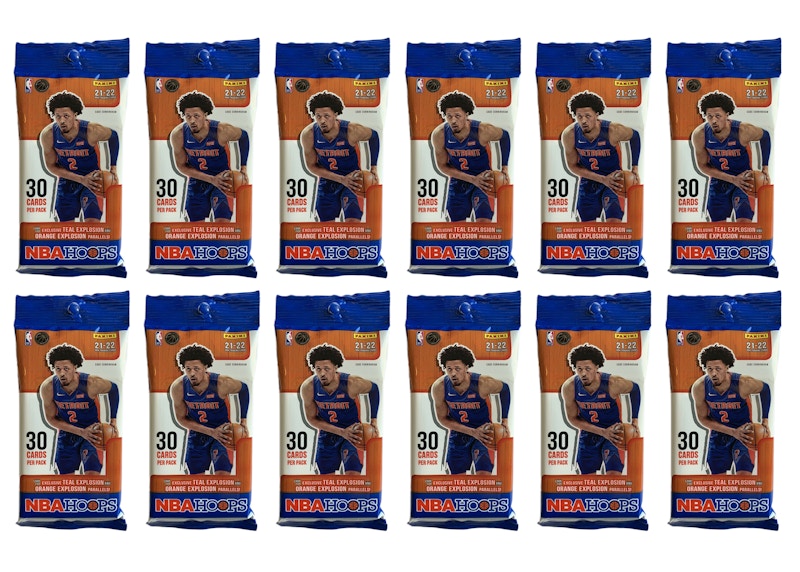 2021-22 Panini NBA Hoops Basketball Fat Pack 12x lot - 2021