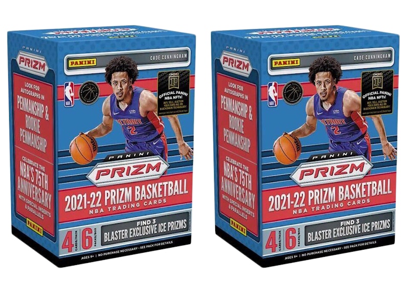 2021-22 Panini Prizm Basketball Blaster Box (Ice Prizms) 2x Lot