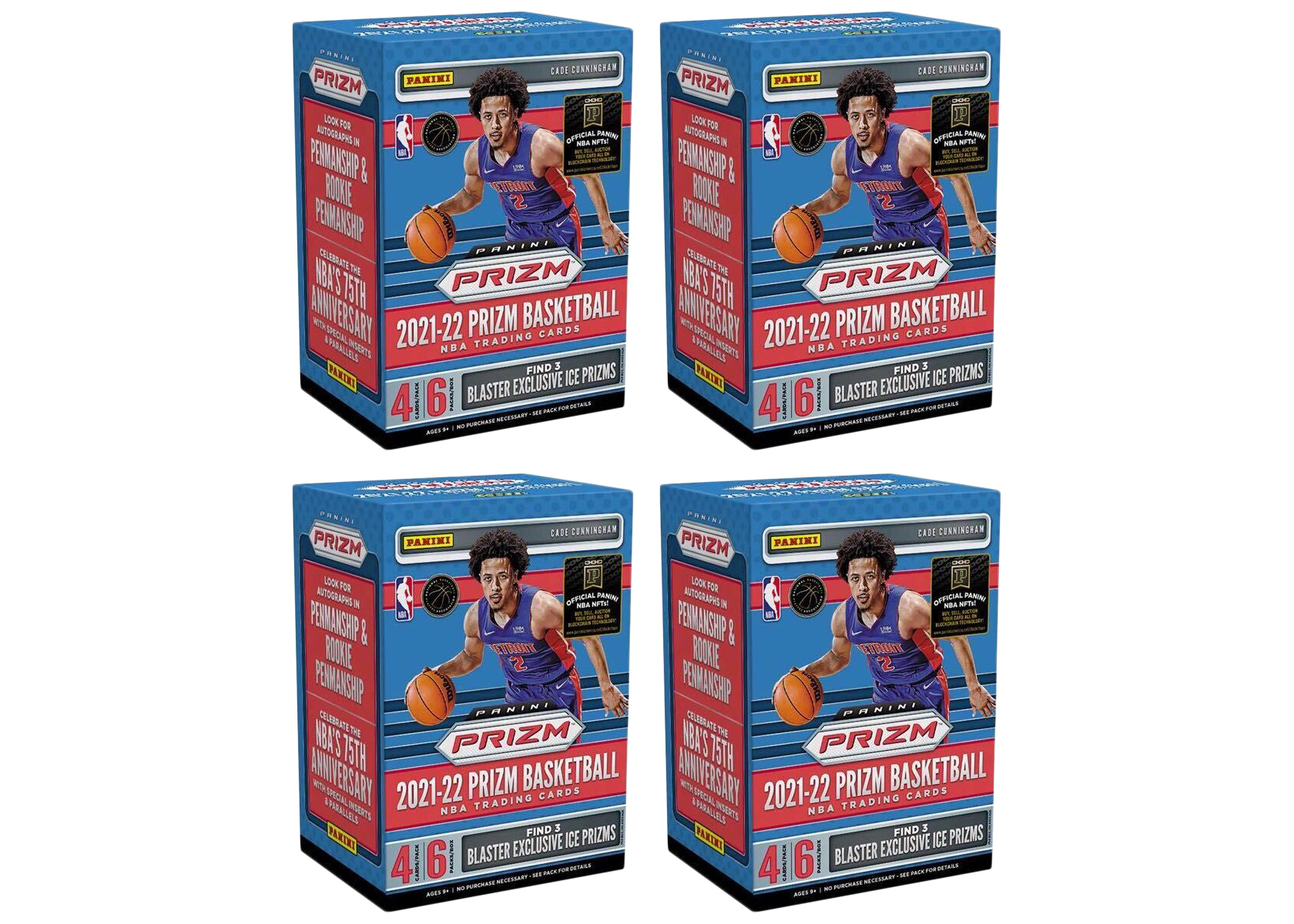 2021-22 Panini Prizm Basketball Blaster Box (Ice Prizms) 4x Lot ...