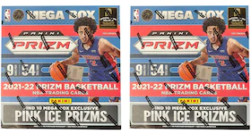 2021-22 Panini Prizm Basketball Mega Box (Pink Ice Prizms) 2x Lot
