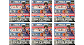2021-22 Panini Prizm Basketball Mega Box (Pink Ice Prizms) 6x Lot