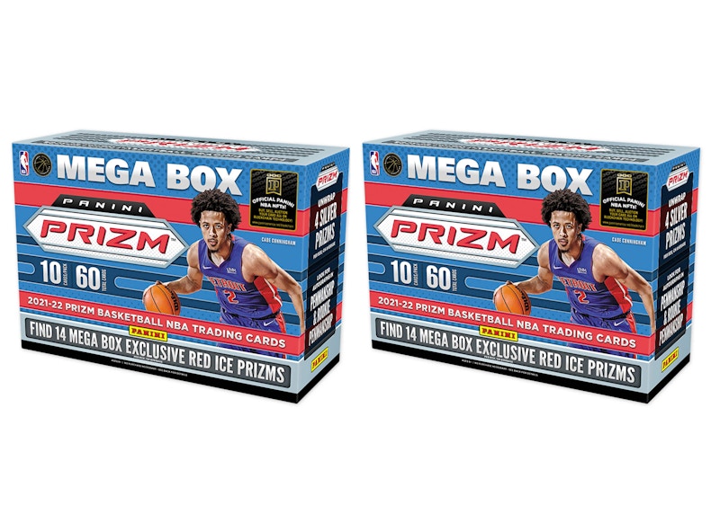 202122 Panini Prizm Basketball Mega Box (Red Ice Prizms) 2x Lot 2021