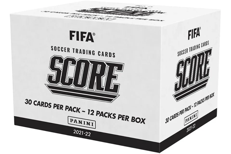 2021-22 Panini Score FIFA Soccer Factory Sealed Multi-Pack Cello Fat Pack Box (European Exclusive)