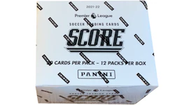 2021-22 Panini Score Premier League Soccer Factory Sealed Multi-Pack Cello Fat Pack Box (UK Exclusive)