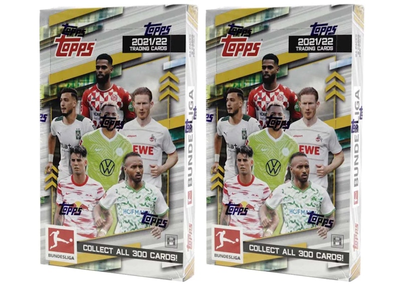 2021-22 Topps Bundesliga Soccer Hobby Box 2x Lot - 2021-22 - JP