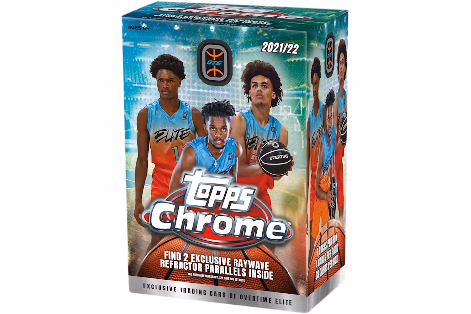 2021-22 Topps Chrome Overtime Elite Basketball Blaster Box