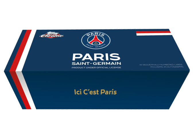 2021-22 Topps Chrome Paris Saint-Germain Team Set Soccer Box