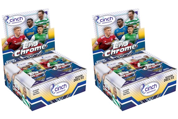 2021-22 Topps Chrom SPFL Fußball Hobby Box 2x Los