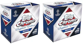 2021-22 Topps Chrome UEFA Champions League Sapphire Edition Soccer Box 2x Lot