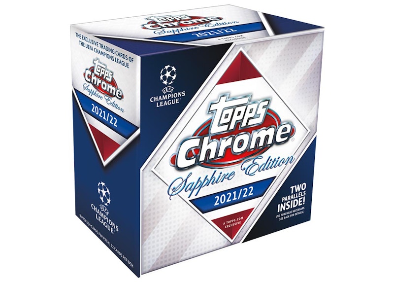 2021-22 Topps Chrome UEFA Champions League Sapphire Edition Soccer Box