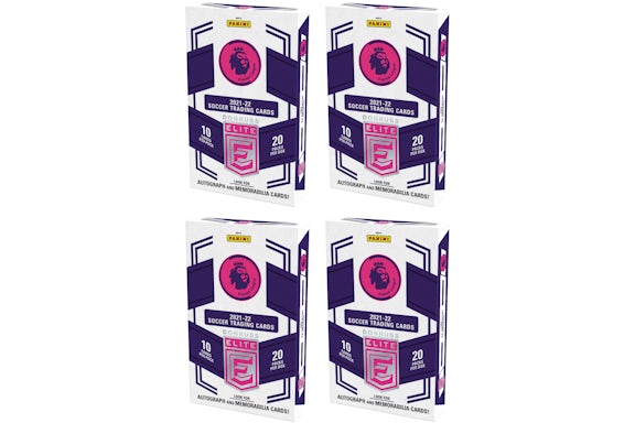 2021-22 Topps Donruss Elite Premier League Soccer Retail Box (UK Exclusive) 4x Lot