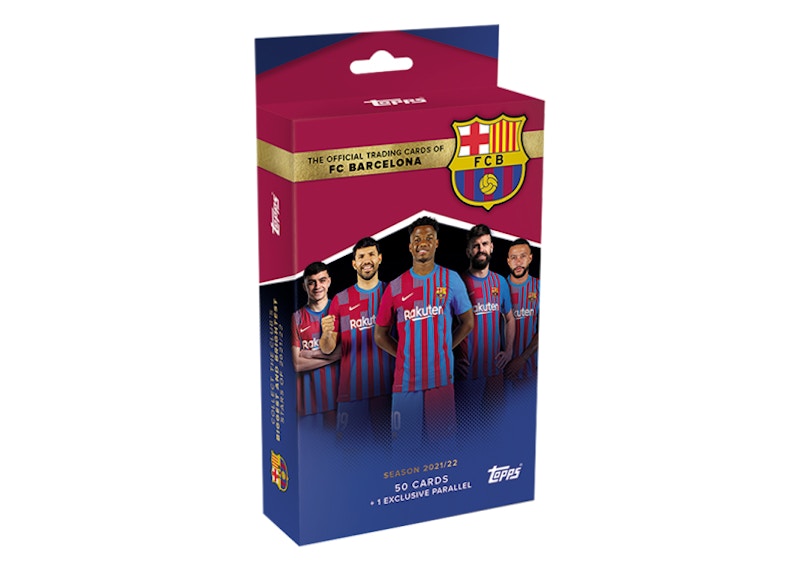 2021-22 Topps FC Barcelona Official Team Set Soccer Hanger Box 