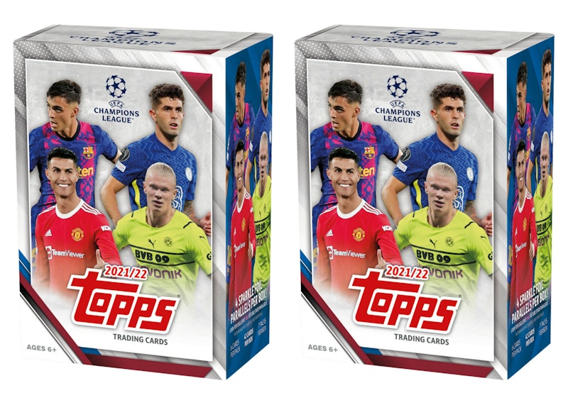 2021-22 Topps Merlin UEFA offers Champions League Soccer Blaster Box (lot of 4)