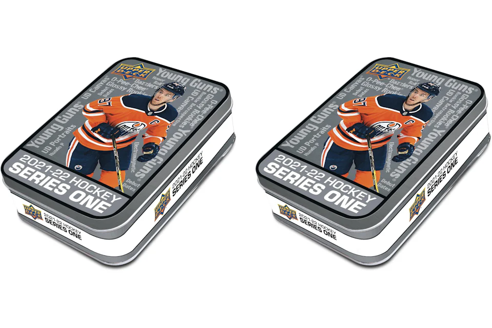 2021-22 Upper Deck Series One Hockey Tin 2x Lot