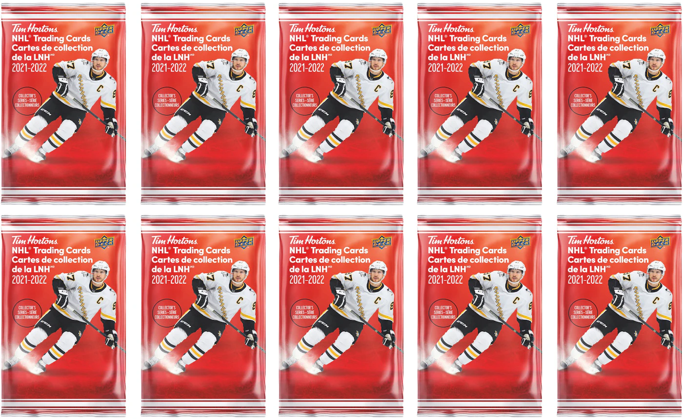 Opening 101 PACKS of 20/21 Upper Deck Tim Hortons Hockey Cards