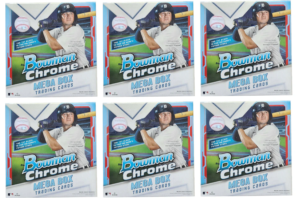 2021 Bowman Chrome Baseball Mega Box 6x Lot