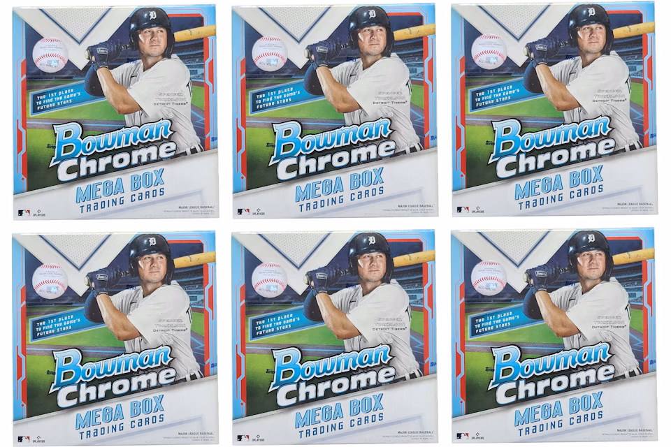 2021 Bowman Chrome Baseball Mega Box 6x Lot