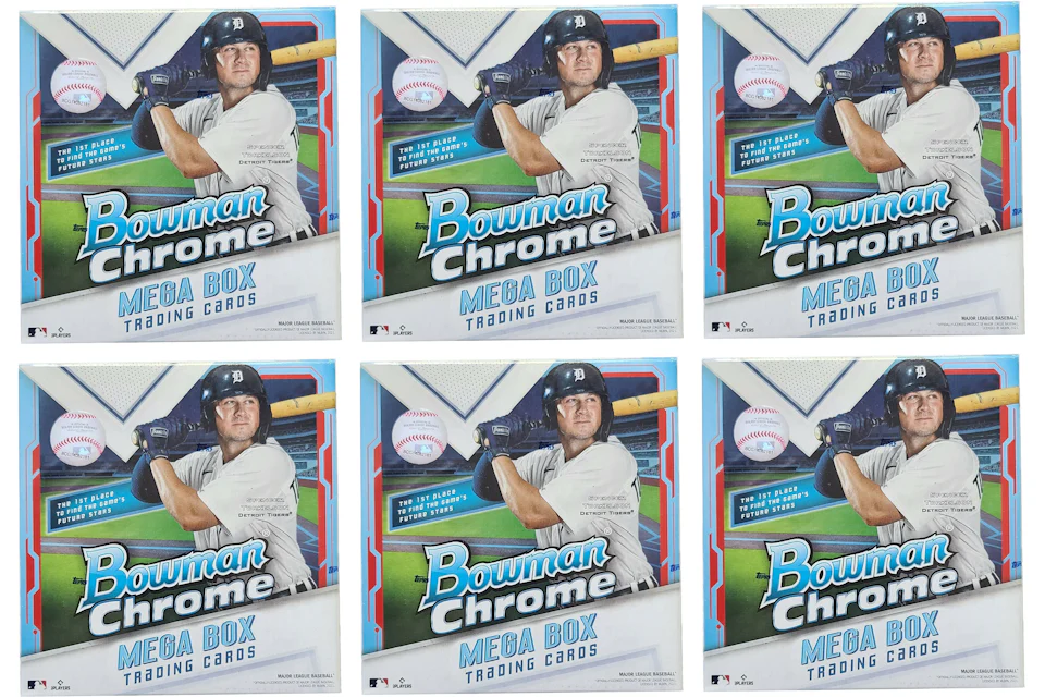 2021 Bowman Chrome Baseball Mega Box 6x Lot