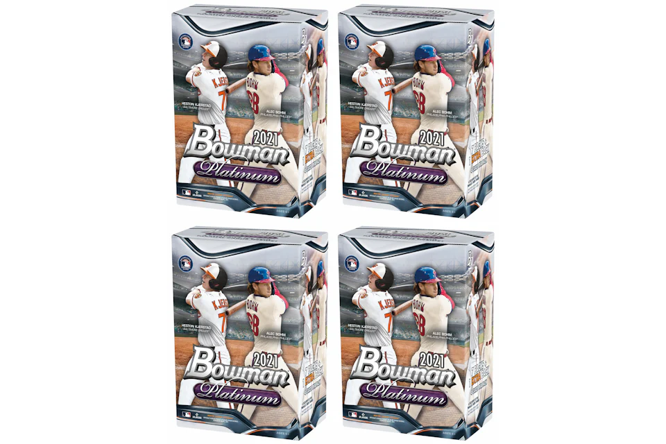2021 Bowman Platinum Baseball Blaster Box 4x Lot