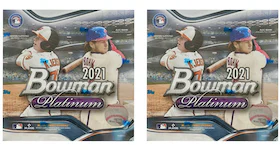 2021 Bowman Platinum Baseball Mega Box 2x Lot