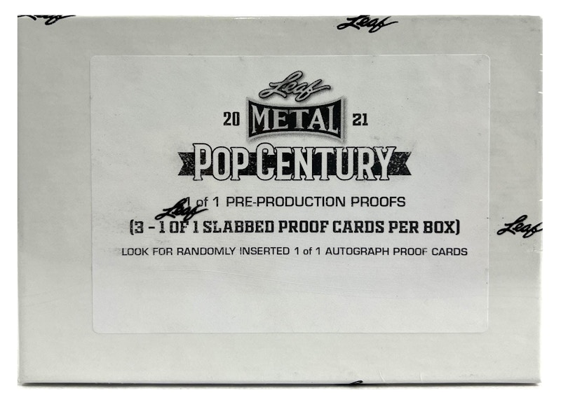 2021 Leaf Metal Pop Century PreProduction Proof Hobby Box 2021 CN