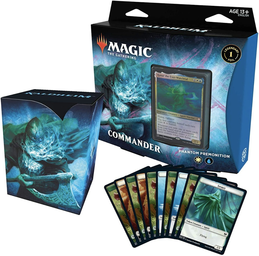 Magic The Gathering Tcg Kaldheim Commander Deck Phantom Premonition Magic The Gathering Tcg Kaldheim Commander Deck Phantom Premonition