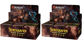 Magic: The Gathering TCG Strixhaven School of Mages Draft Booster Box (36 packs) 2x Lot